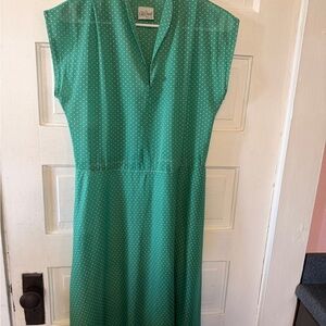 VINTAGE Mr. Duval Dallas Green Midi Dress